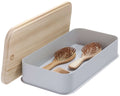 Idesign - medium opbergbox met deksel - gerecycled kunststof - grijs