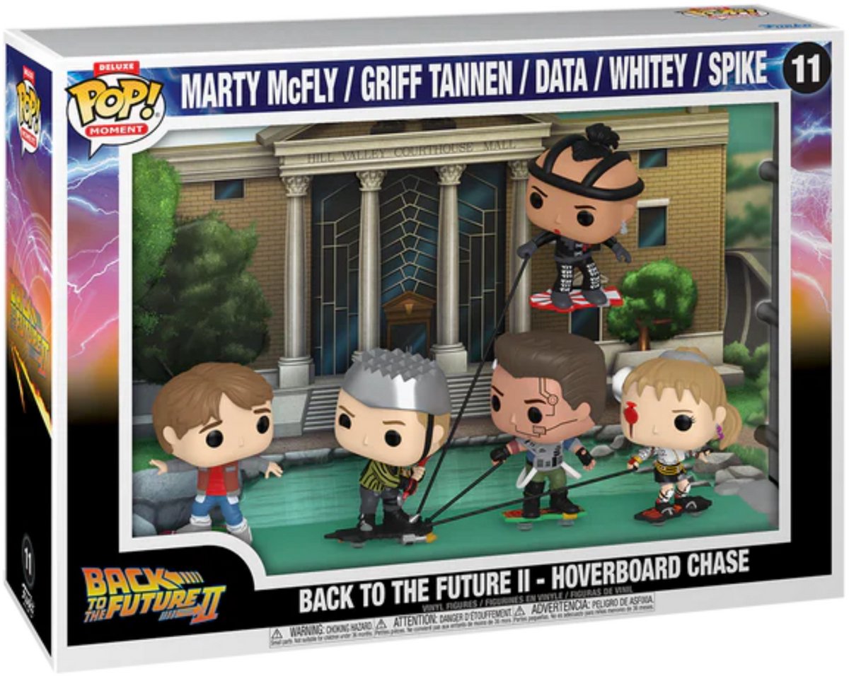 Funko back to the future pop moments deluxe vinyl figures 5-pack hoverboard