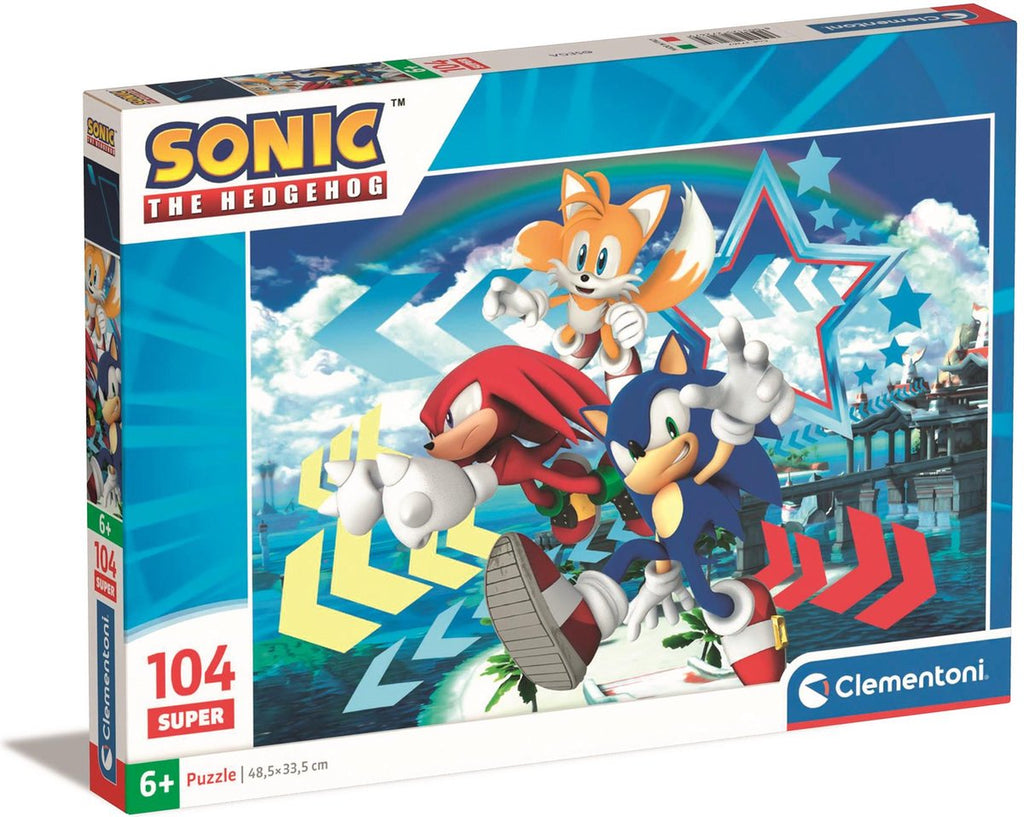 Clementoni Puzzle Super Sonic, 104 Steine.