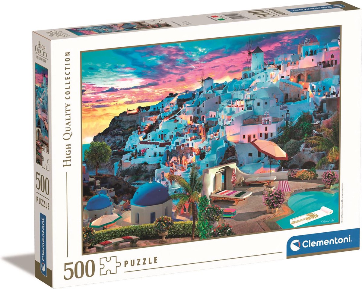 Clementoni Puzzle Griechenland-Ansicht, 500 Teile.
