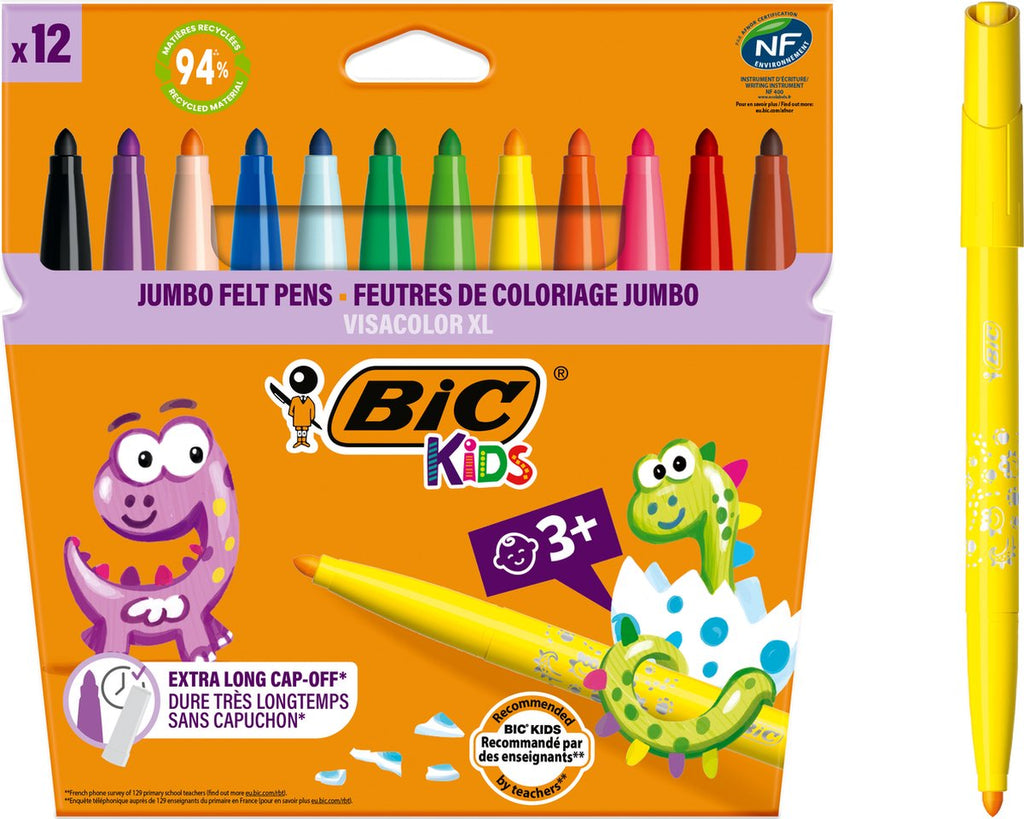 Bic kids visacolor xl ecolutions, 12st.