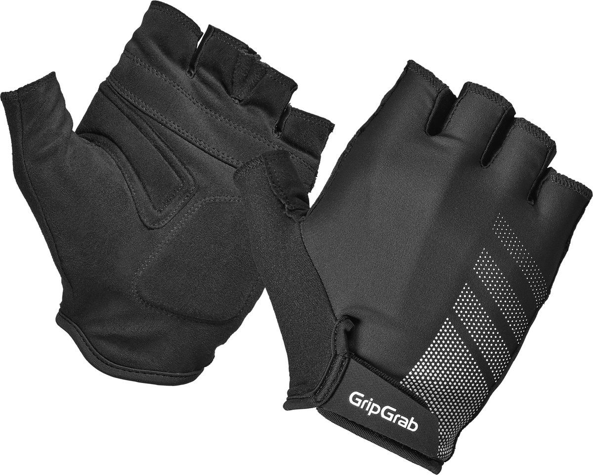 Gripgrab - ride rc lite korte vinger zomer fietshandschoenen met padding - zwart - unisex - maat s