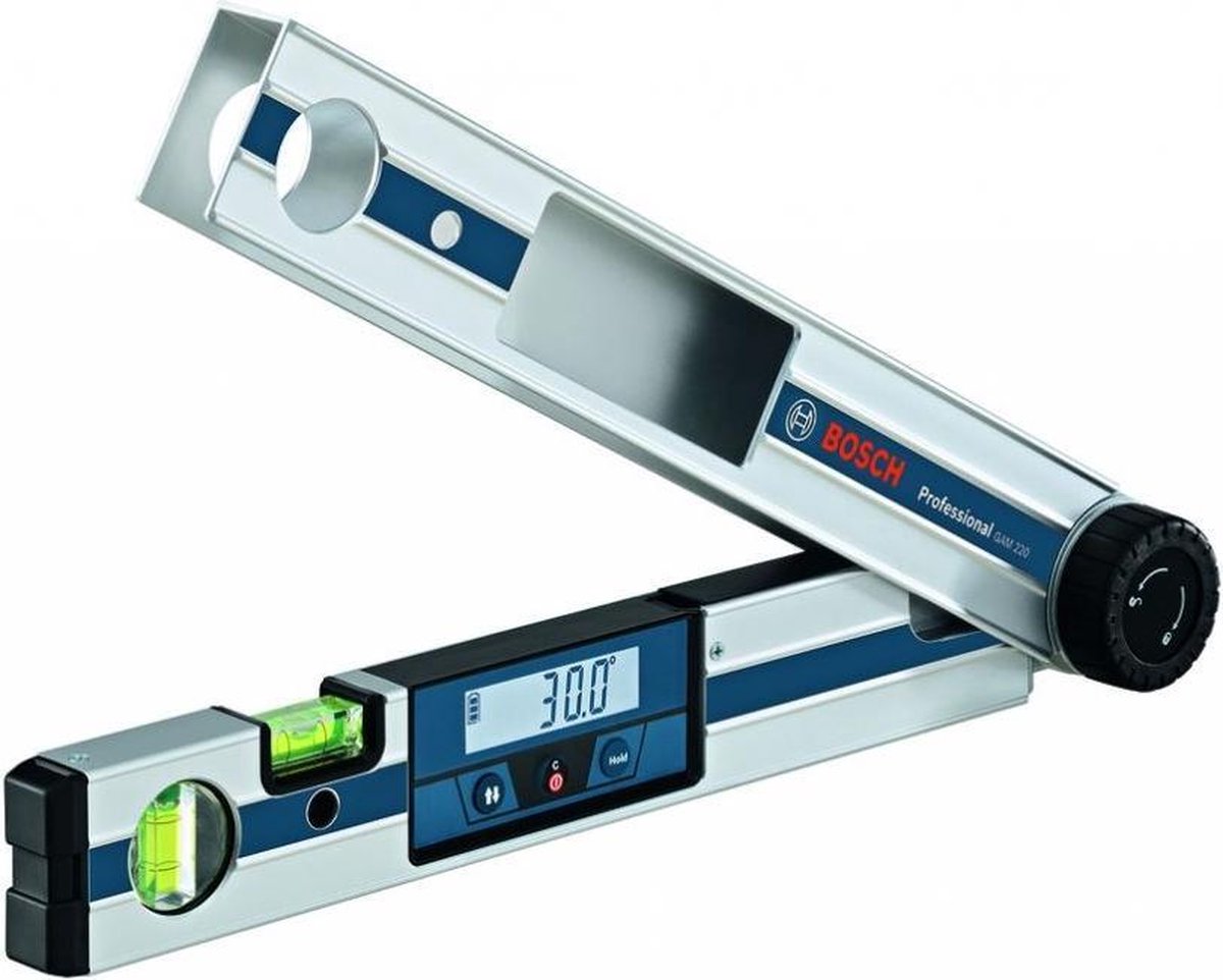 Bosch blauw hoekmeter en waterpas gam 220