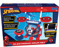 Lexibook mijn rockband spider-man compleet elektronische lichtgevende drumset met kruk