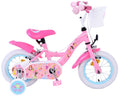 Volare disney princess kinderfiets - meisjes - 12 inch - roze - twee handremmen