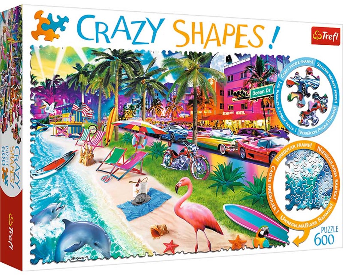 Trefl - puzzels - 600 gekke vormen - miami beach