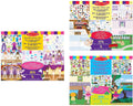 Melissa doug - bundel van 3 herbruikbare sticker pads - verkleed-, feeën- en speelhuis | 3+ | cadeau voor jongen of meisje