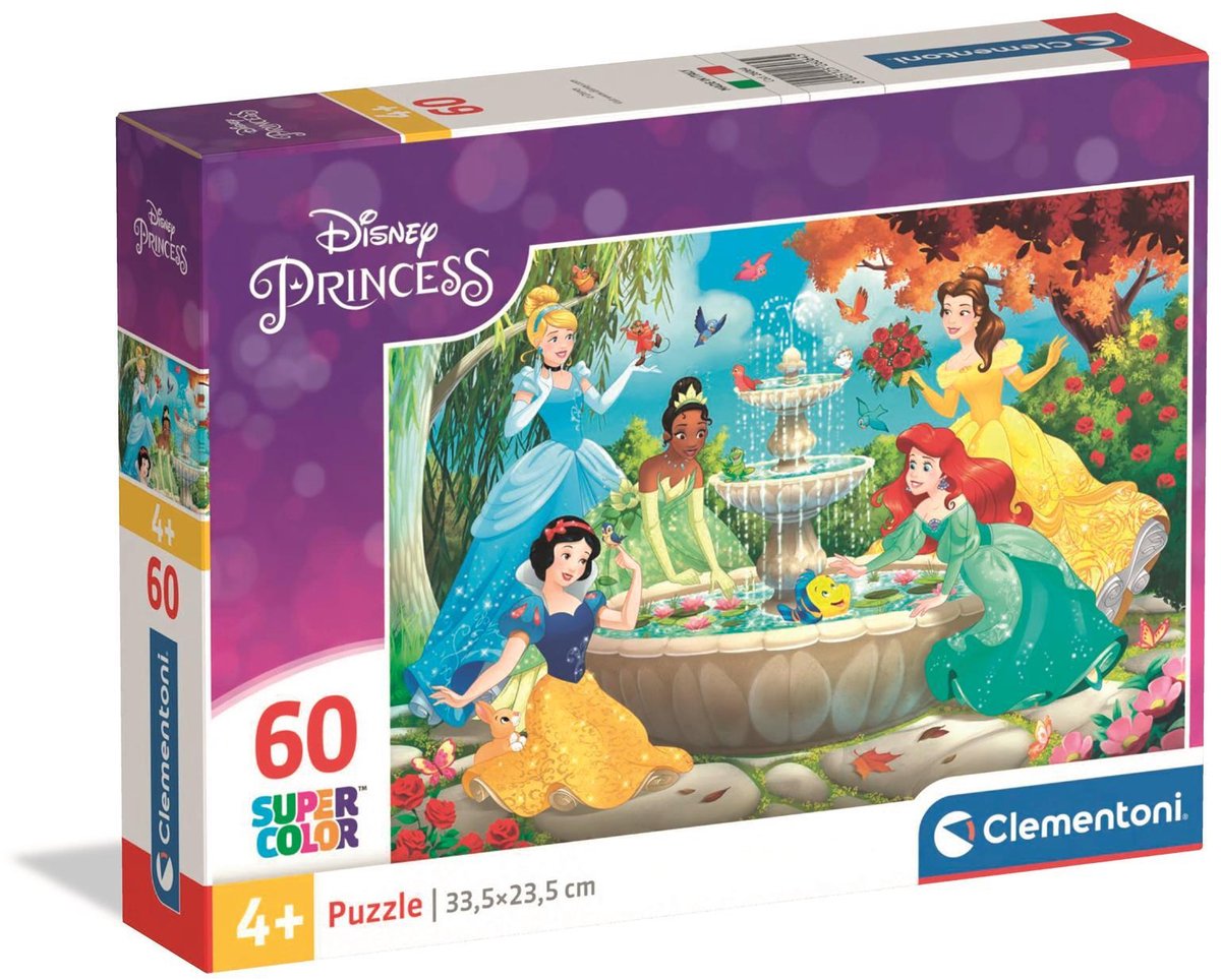 Clementoni Legpuzzel Super Color Disney Princess, 60er Jahre.
