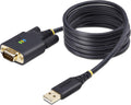 Startech 2m usb naar serieel adapter kabel, com retention, ftdi, usb-a naar db9 rs232, led indicators, verwisselbare db9 schroeven moeren