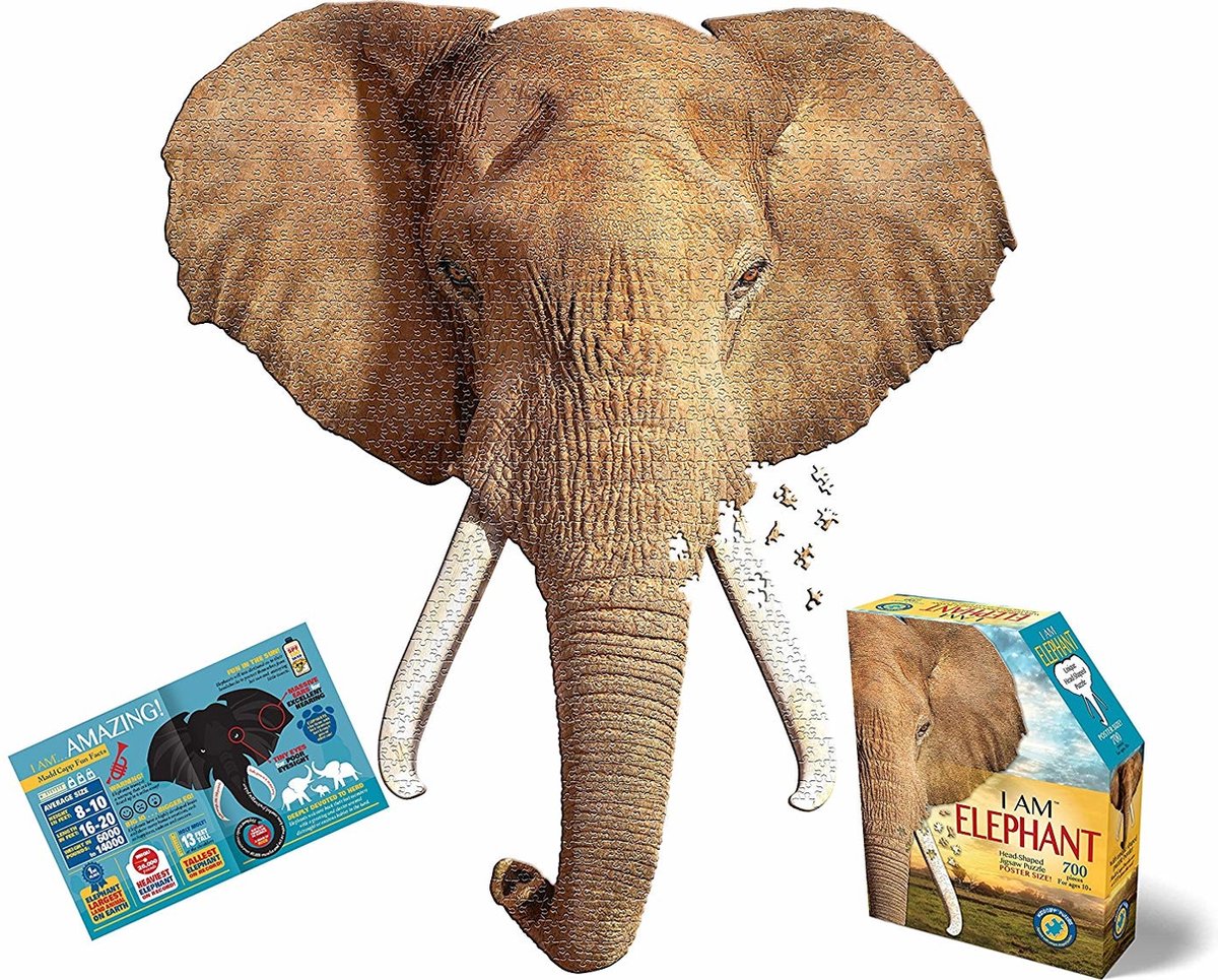 Madd capp merkloos 700-delige puzzel: ik ben een olifant, educatief