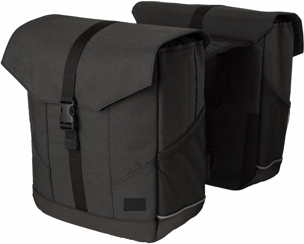 Fastrider pendler dubbele fietstas basics grijs