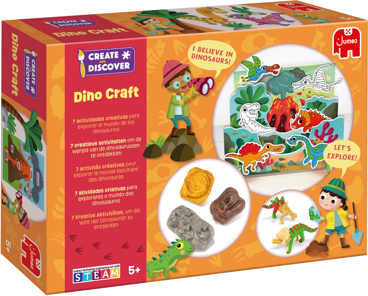 Jumbo Create Discover Dino Bastelset