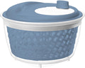 Rotho Salatschleuder 4,5 l, Horizontblau, transparent