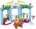 Sluban village periode bloemisterij bouwspeelgoed kinderen vanaf 6 jaar – constructiespeelgoed modelbouw bloemenwinkel – bouwdoos met 154 bouwstenen en 1 minifiguur – m38-b0905