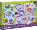 Totum disney stitch 3 in 1 knutselset xl - armbandjes, gips gieten, diamond painting magneten en sleutelhanger knutselen - creatief speelgoed cadeau tip knutselen jongens en meisjes vanaf 5 jaar