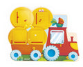 Janod - ontdekkingsspel - tractor met luikjes