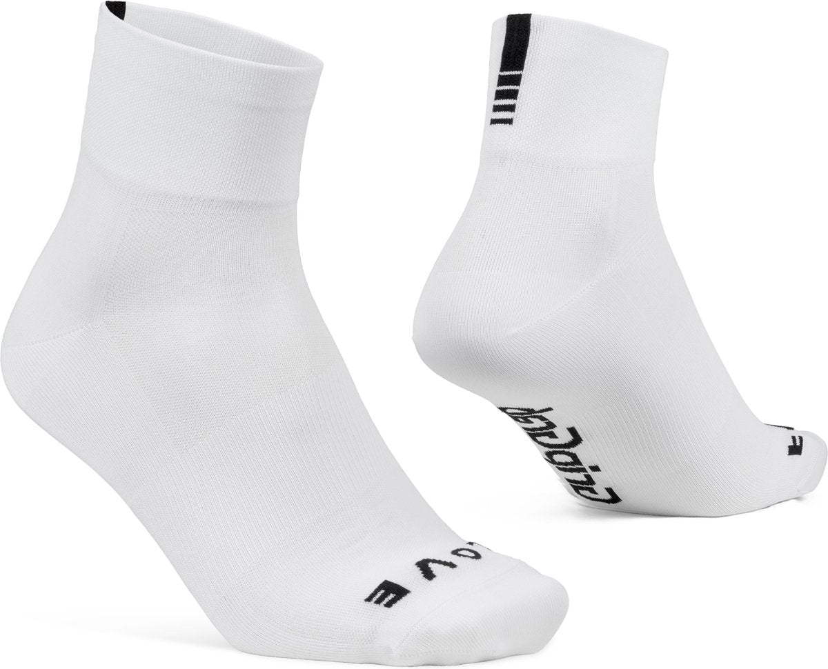 Gripgrab - lightweight sl korte performance zomer fietssokken 1 paar coolmax wielersport sokken low cut - wit - unisex - maat l (44-47)