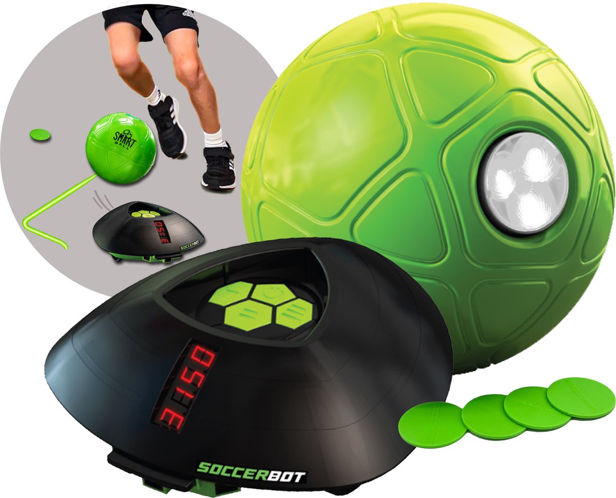 Strikesphere soccer bot - indoor voetbaltrainer behendigheidsspel - versla de interactieve bot