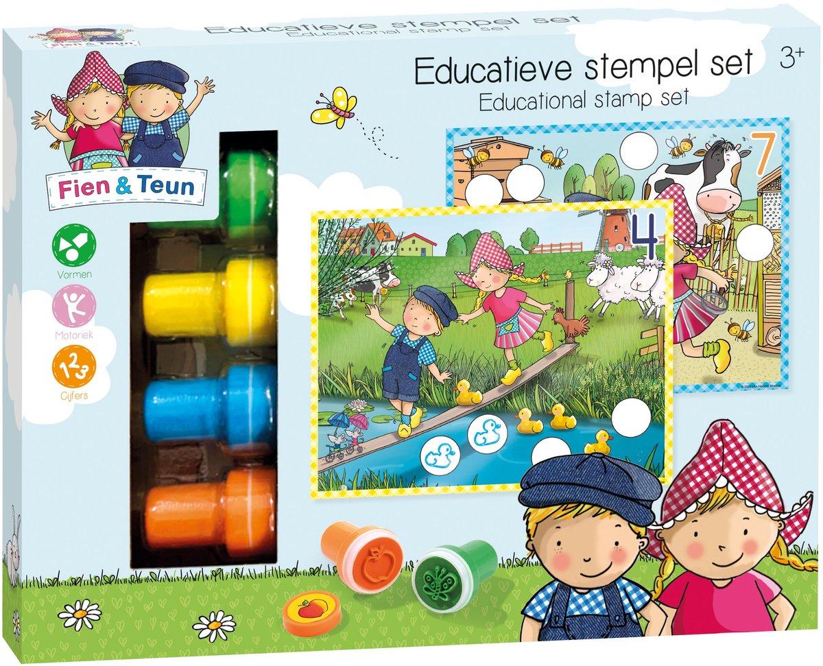 Bambolino Toys Fien teun pädagogisches Stempelset