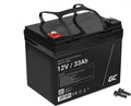 Green cell 12v 33ah vrla agm accu met b3 terminal