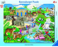 Ravensburger puzzel kinderpuzzel zoo bezoek 45 stukjes karton.