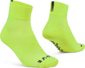 Gripgrab - lightweight sl korte performance zomer fietssokken 1 paar coolmax wielersport sokken low cut - geel hi-vis - unisex - maat s (38-41)