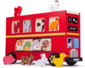 Bigjigs - vormenstoof - dierenbus