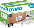 Dymo originele labelwriter verzendlabels voor hoge capaciteit | 59 mm x 102 mm | 2 rollen eenvoudig los te maken labels (1150 postlabels) | zelfklevende etiketten voor de labelwriter 4xl 5xl labelprinters