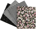 Patchworkstoff Schwarz 45x55cm, 4 Stück.