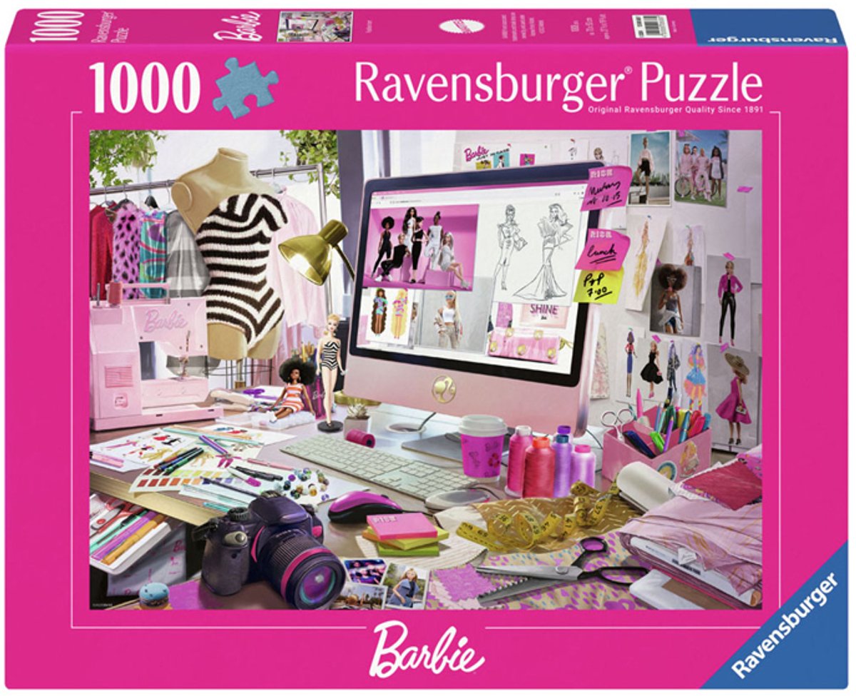 Ravensburger Puzzle Barbie, Modeikone, 1000 Teile.