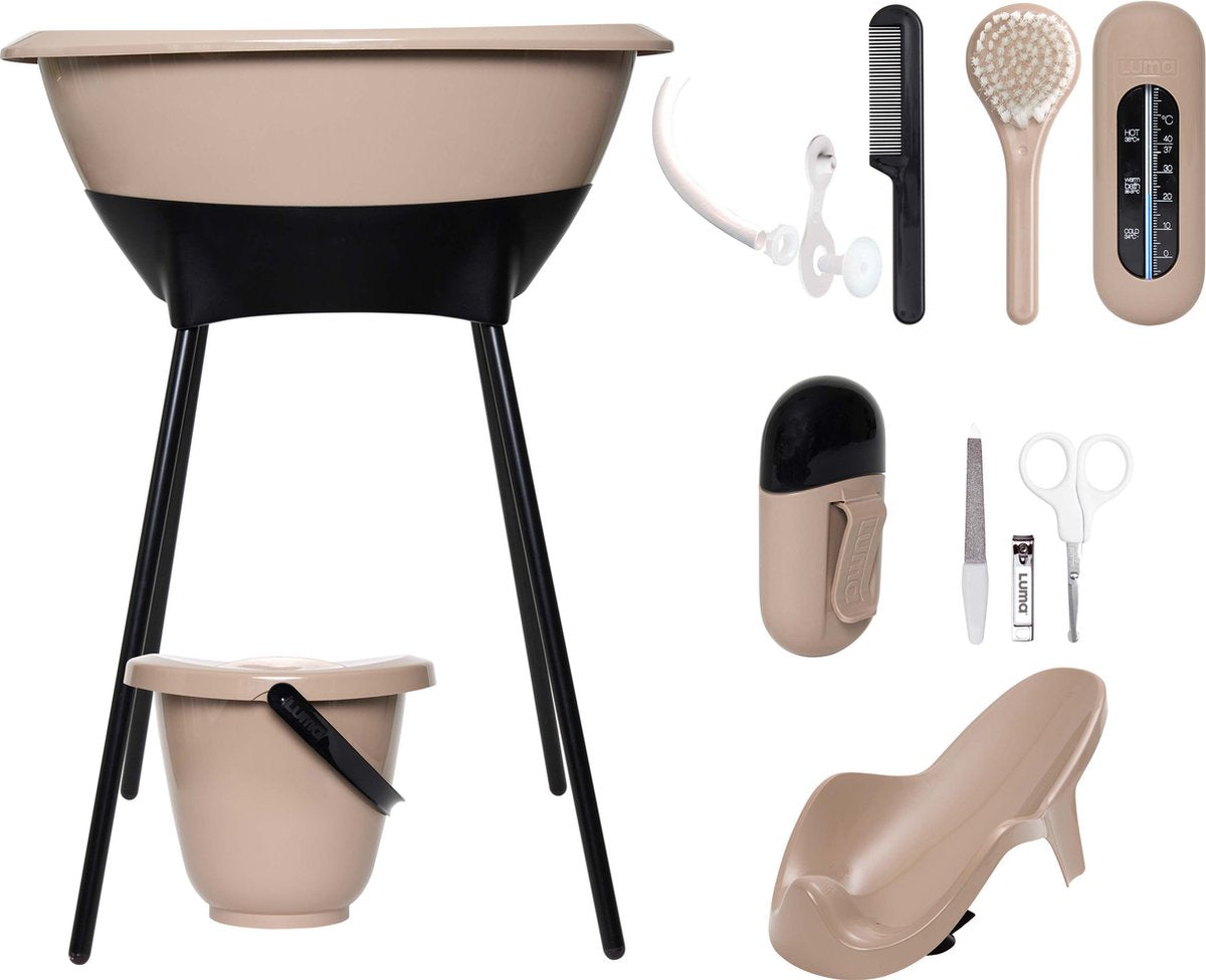 Luma babycare luma bad- en verzorgingsset desert taupe