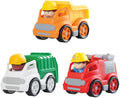 Playgo Nutzfahrzeuge mit Figuren Spielset - 6-teilig.