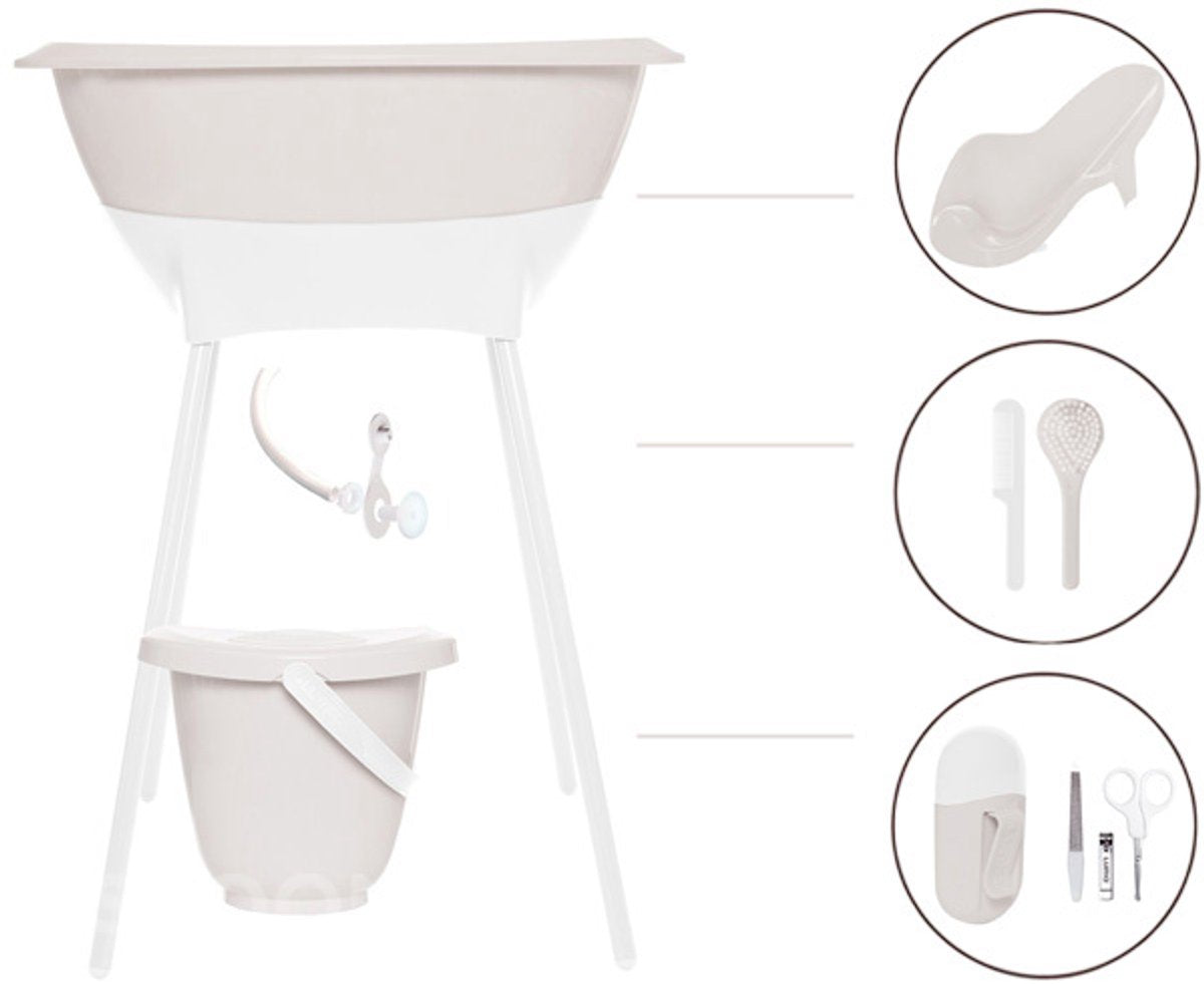 Luma babycare bad- en verzorgingsset luma pure oat
