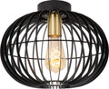 Lucide yann - plafonnière (plafondlamp) - ø 32 cm - 1xe27 - zwart