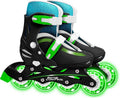 inline skates hardboot verstelbaar zwart maat 30-33