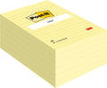 Post-it ® notes canary yellow™ - gelijnd - 102 x 152 mm - 100 blaadjes