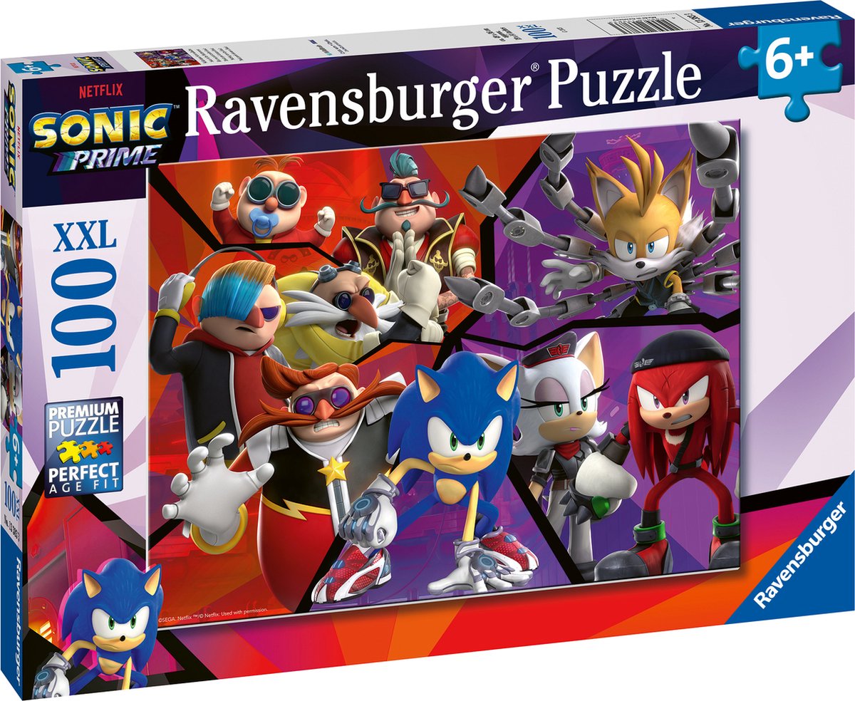 Ravensburger Sonic Prime Puzzle XXL, 100 Teile.