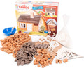Teifoc ® bouwdoos – vakwerkhuis – 200 onderdelen – echte mini bakstenen met cement, kom en troffel – bouwpakket voor kinderen vanaf 6 jaar