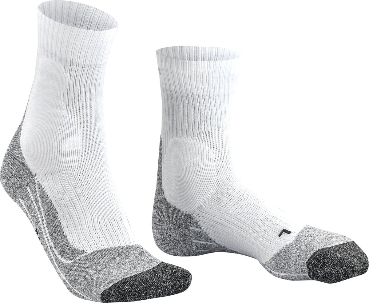 Falke te2 anti-blaar katoen functioneel materiaal tennissokken heren wit - maat 46-48