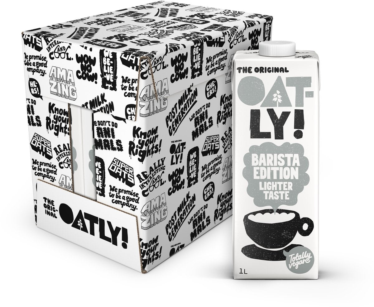 Oatly! oatly haver barista lighter tasteedition - 6 stuks - (6l) - houdbare plantaardige melk - barista lighter taste - voordeelverpakking