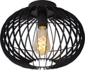Lucide reda - plafonnière (plafondlamp) - ø 32 cm - 1xe27 - zwart