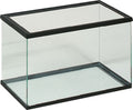 Flamingo aquarium – volglas aquarium zwart – 30x15x20cm – 7,5l – glas – zwart kunststof frame – europese kwaliteit – voor alle vissoorten – binnen