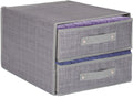 Springos kast organizer | kleding organizer | opberger | 2 lades | grijs