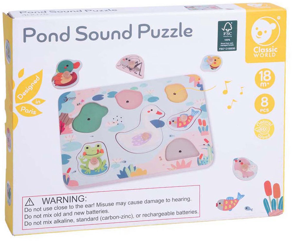 Klassischer World Holzpuzzlepool mit Sound