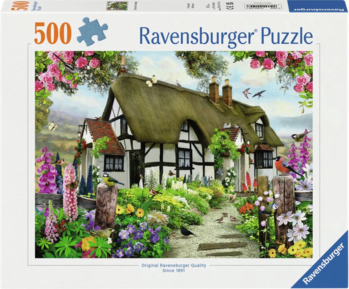 Ravensburger - puzzel - idyllische cottage 500 stukjes