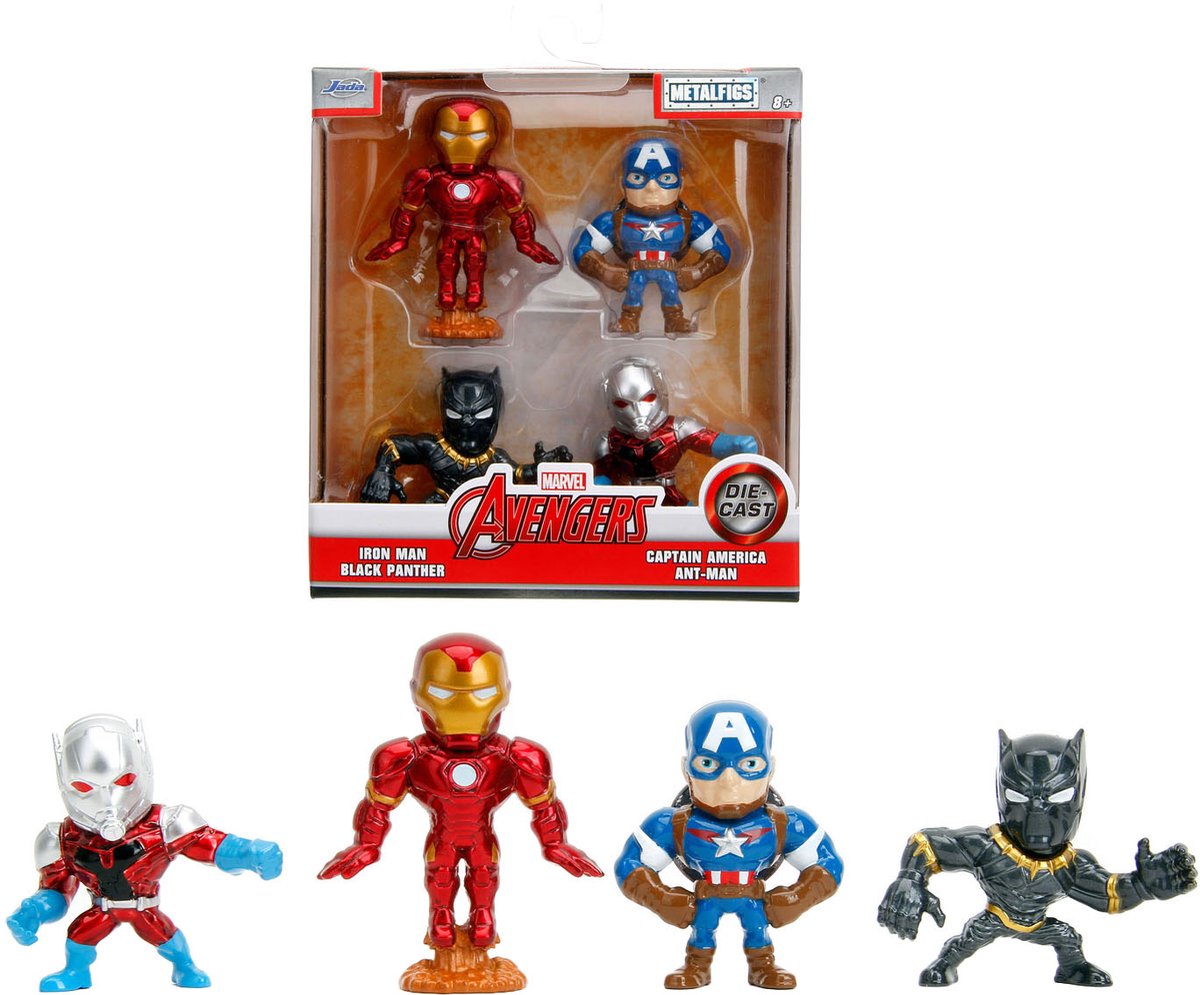 Jada Toys Jada Metallfiguren Marvel Avengers, 4 Stück.