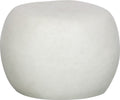 Vtwonen pebble bijzettafel - fiber clay - betonlook - wit - 35x50x50 cm