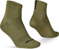 Gripgrab - lightweight sl korte performance zomer fietssokken 1 paar coolmax wielersport sokken low cut - olijf groen - unisex - maat m (41-44)