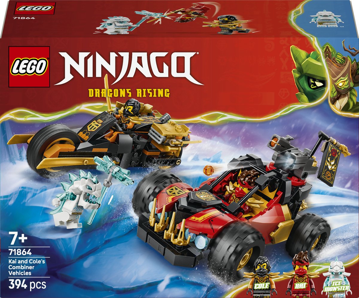 Lego ninjago kai en cole's combivoertuigen