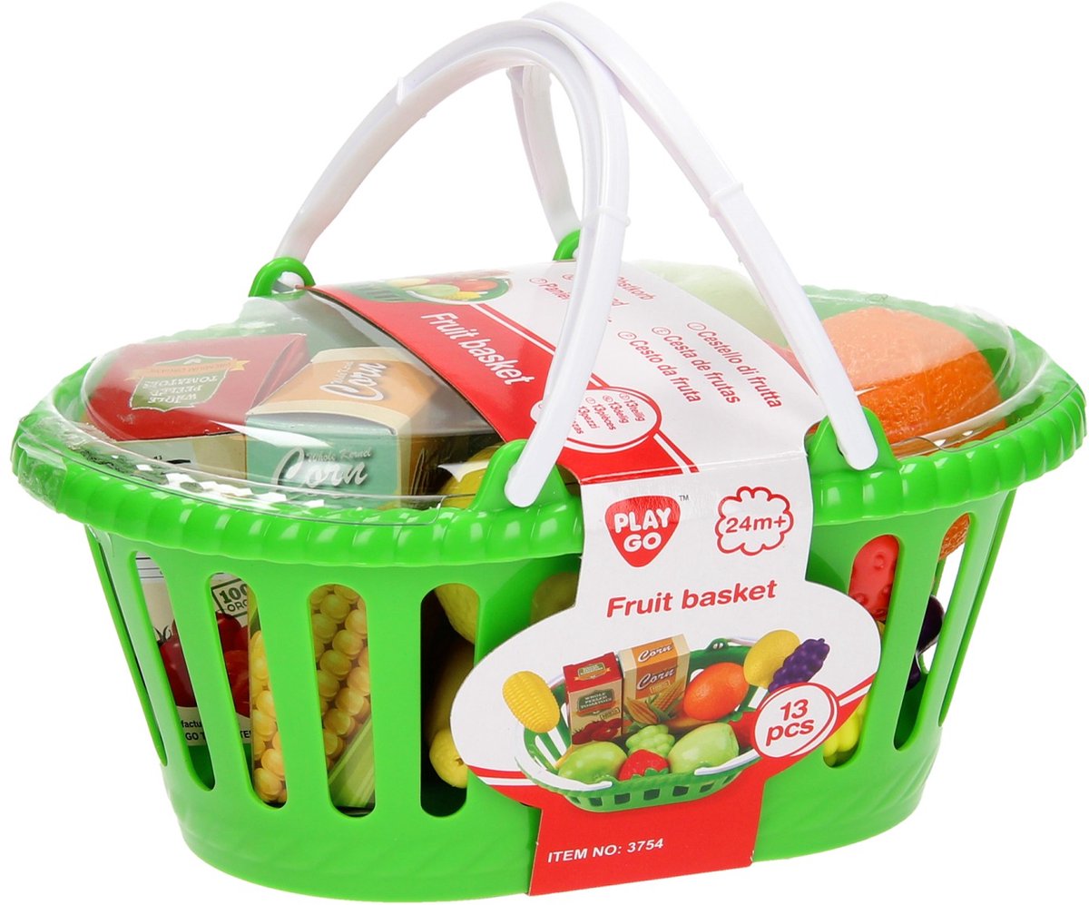 Playgo-Korb mit Obst - 13 Stück.